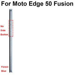 Enhanced Middle Frame Housing for LCD Front Bezel Repair - Premium Quality Replacement Part (Edge 50 Fusion - Blue)