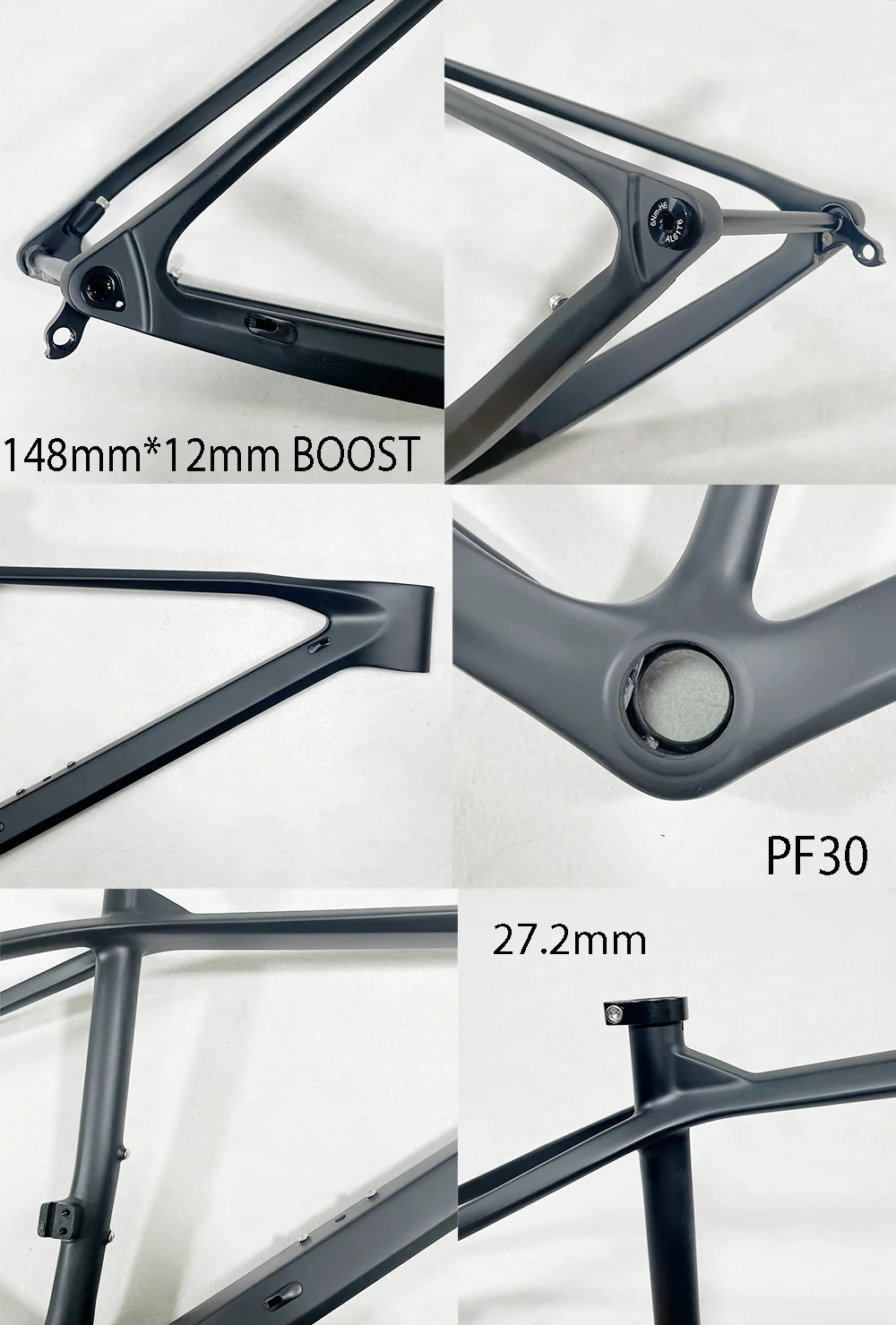 Bicycle Frame THRUST full carbon fiber boost frame mtb Outdoor Mountain bike accessories PF30 Frame 148*12 Maximum tire 2.35 hardtail mtb