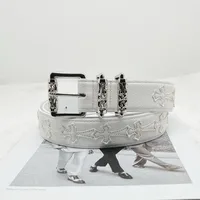 Spring and summer personalized belt with lychee pattern and colorful Kro new style belt for men and women, artistic youth belt 1