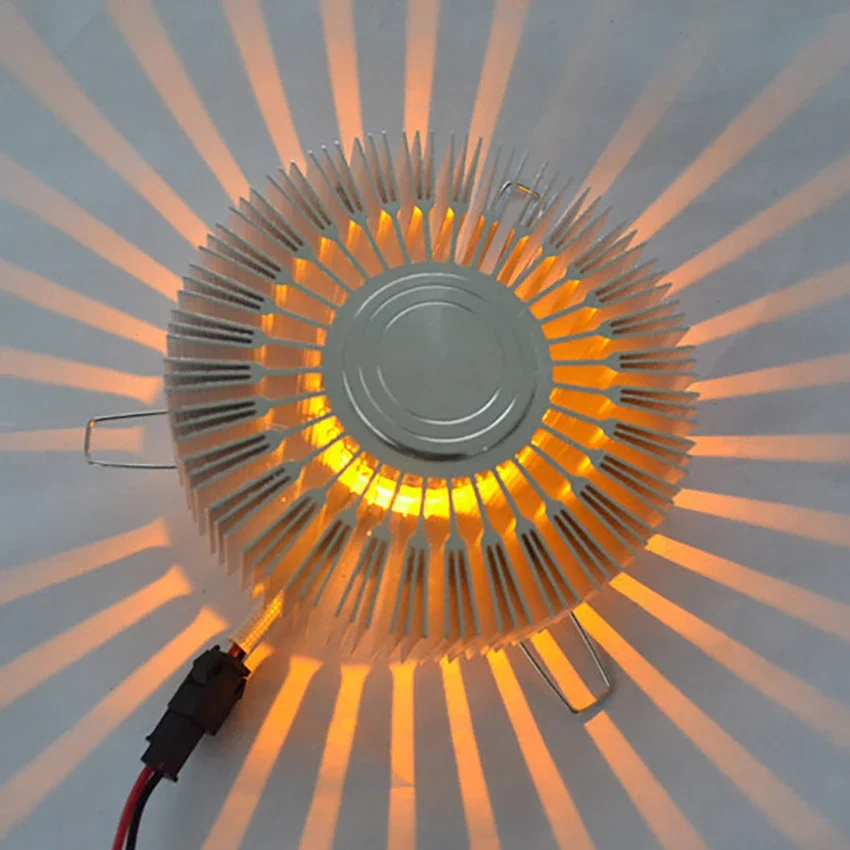 현대 벽 Sconce 라운드 3W LED 벽 Sconce 램프 장식, 따뜻한 화이트/화이트/옐로우/블루/레드/퍼플/핑크/그린 라이트