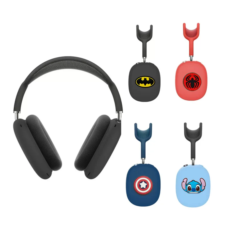 

DIY Cartoon Marvel Batman Earphone Case for Apple AirPods Max Earmuff Silicone Protective Cover for AirPods Max Earphone Case