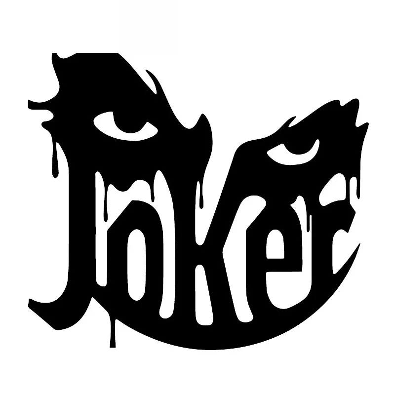

Creative Joker Face Decals High Quality Car Decoration Personality Pvc Waterproof Car Window Decals Black/white, 16cm*15cm