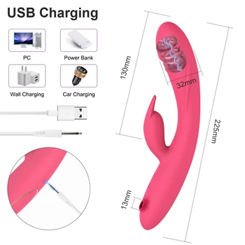 3 in 1 Rabbit Vibrator For Women Clitorits Sucker G-Spot Dildo Female Clit Sucking Vacuum Stimulator Sex Toys for Adults 18 4