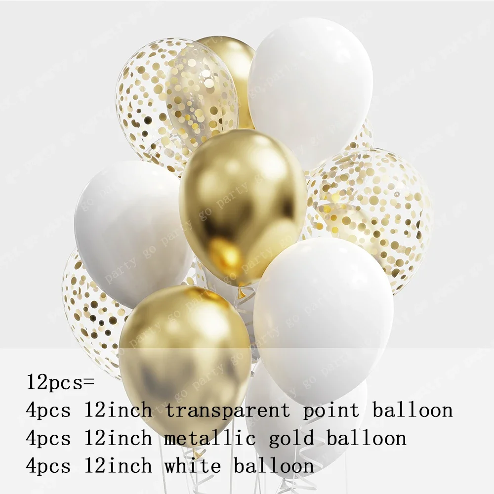 12pcs 12inch Black Gold Latex Balloons Graduation Helium Globos Adult Kids Birthday Party Decorations Baby Shower Home Supplies latex balloon metallic gold balloons birthday balloon set birthday balloons party balloon set birthday party decoration set