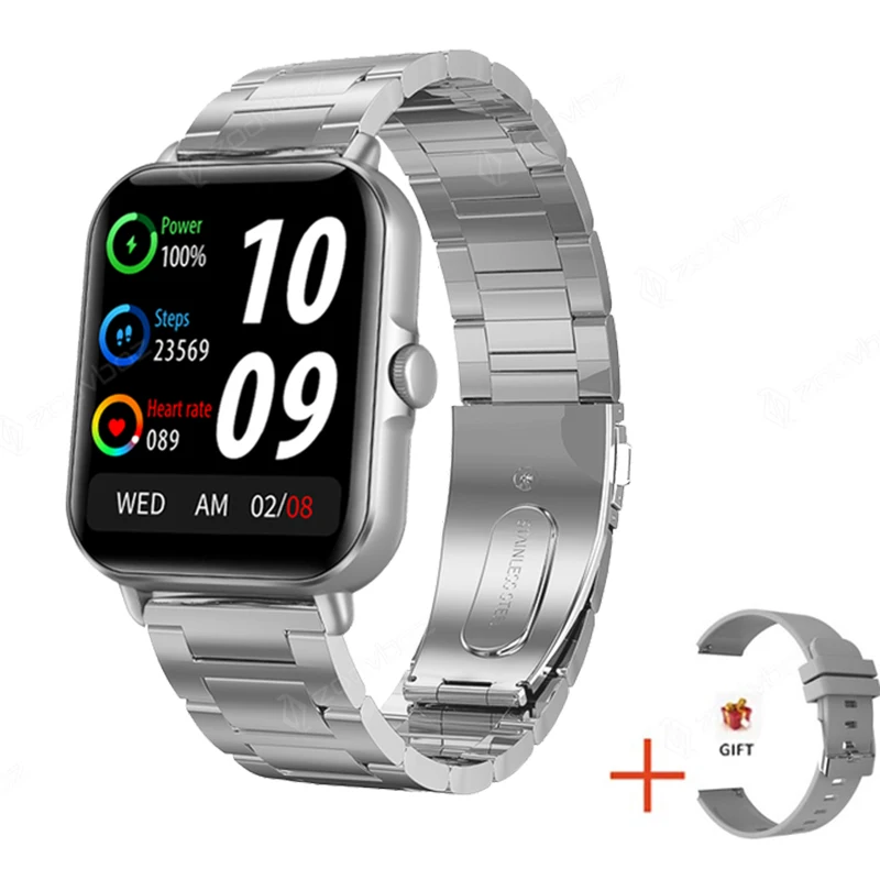 2022 New Bluetooth Answer Call Smart Watch Men Full Touch Dial Call Fitness Tracker IP67 Waterproof 