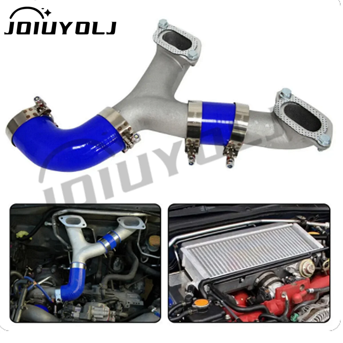 TopMountIntercoolerYPipeKitFitFor20022007SubaruImprezaWRX