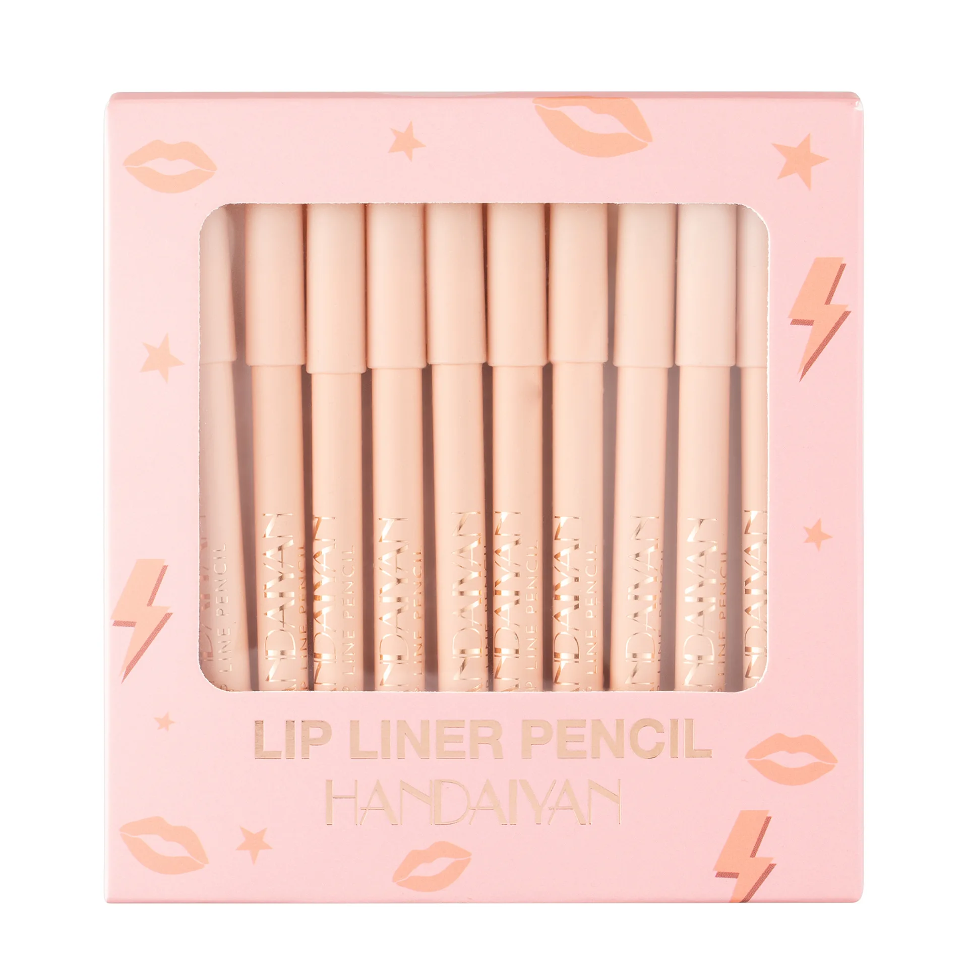 12 color/set matte mouth red lip liner pen easy to use velvet mist face lip gloss lasting lip liner lip liner pencil lipliner pencil