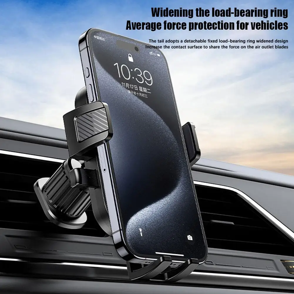 

Gravity Car Phone Holder Air Vent Clip Mount Mobile Cell Phone Stand In Car GPS Support For IPhone 13 12 Pro Samsung N2M7