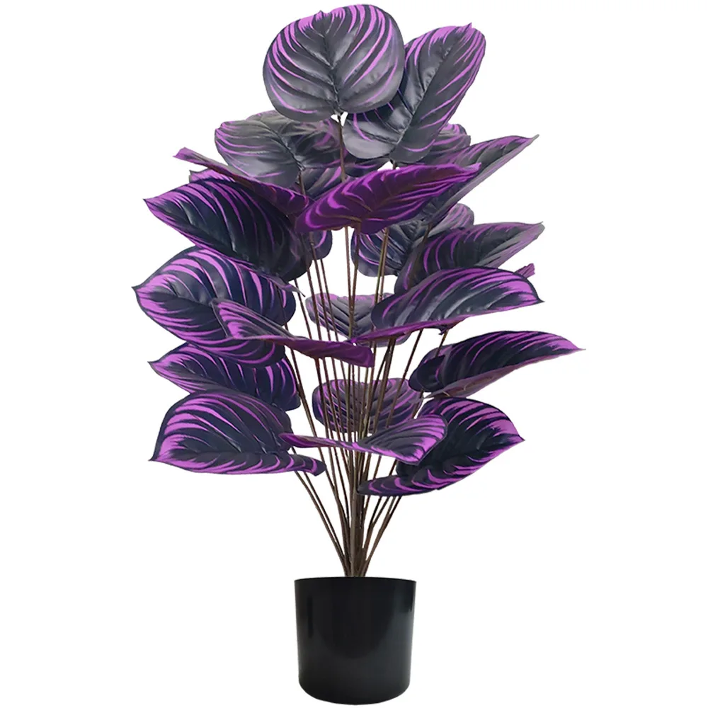 Purple Leaf Decorative Artificial Plant