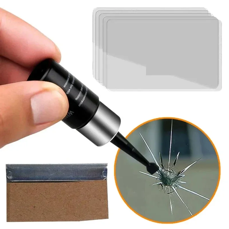 Car Windshield Cracked Repair Kit Auto Glass Repairing Resin Glue Window Glass Scratch Repair Set Crack Restore Traceless Tools