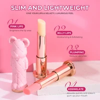 BEAUTY GLAZED Pink Bear Long Lasting Moisturizing Waterproof Natural Lip Balm Natural Formula Repairs Dry Lips Makeup 2