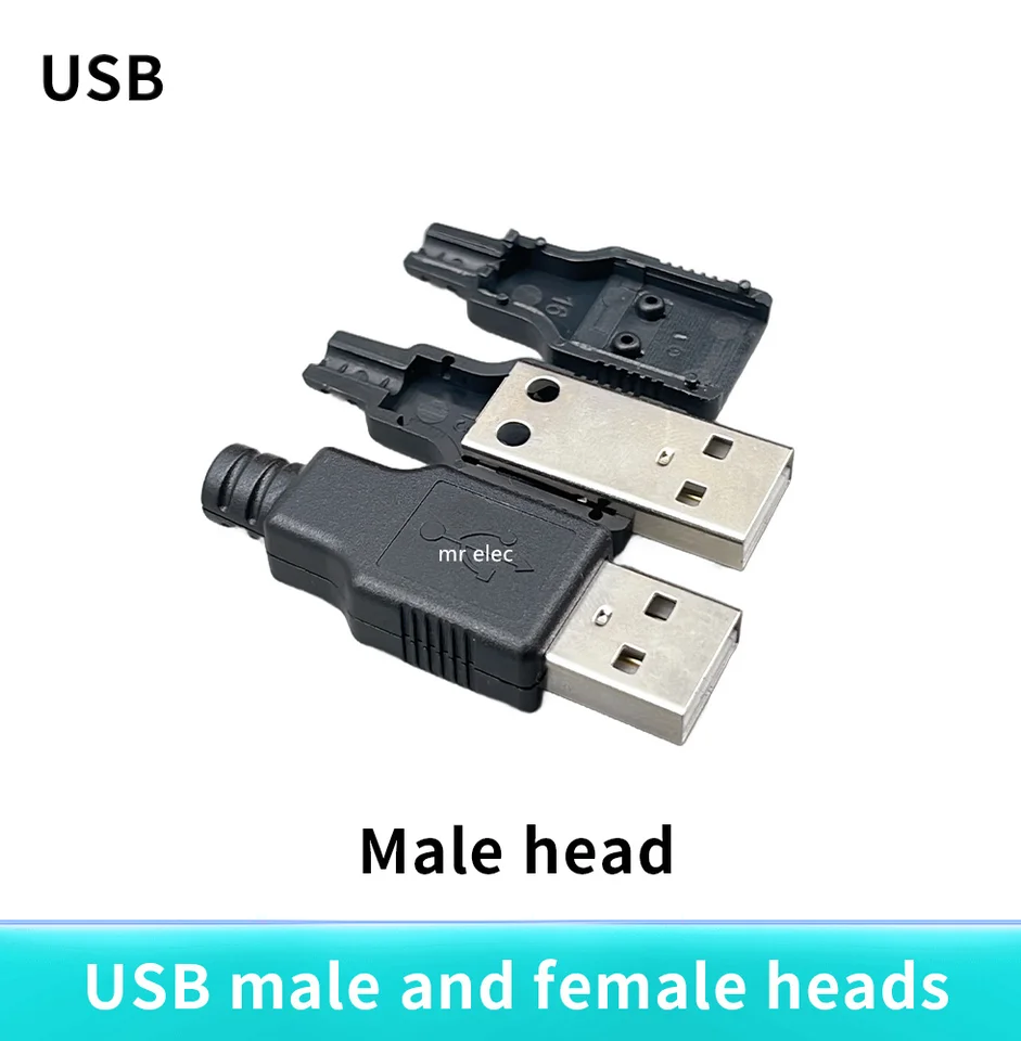 Oiyagai 10Pcs USB Type A Female Socket USB Breakout Board 2