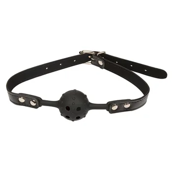 Safety Silicone Open Mouth Gag Ball With holes Bondage Restraints Sex Toys For Women Slave Gag With Open Holes For Couples 2