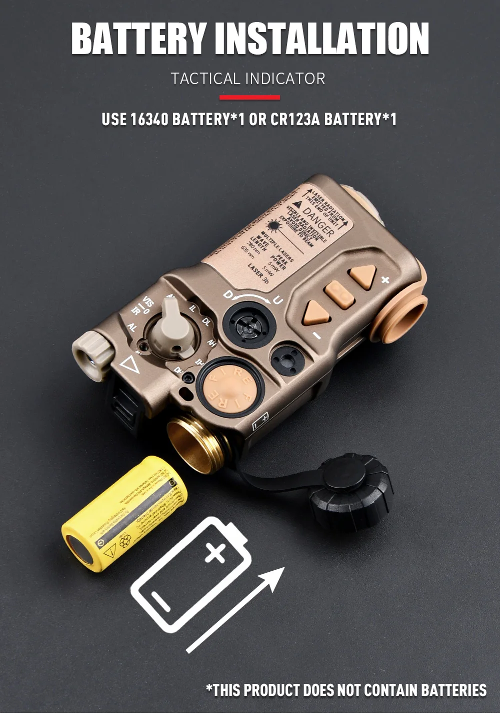 Wadsn Metal RAID-X Sight Red Green Blue IR Laser Strobe Tactical