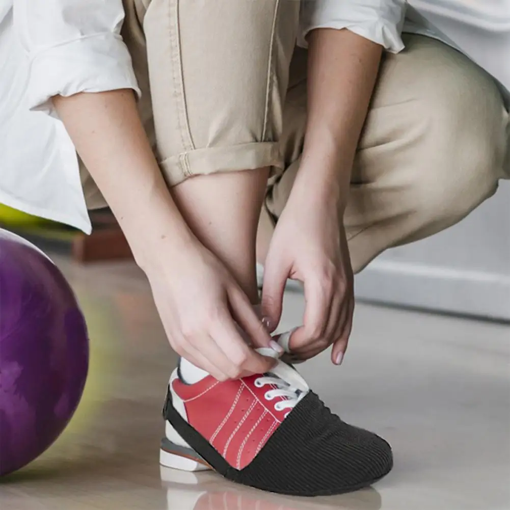 1Pc/2Pcs Bowling Shoe Slider Velvet Bottom Slider Covers Sock Sole Slide Accessories With Elastic Band For Men Women 볼링화 슬라이더
