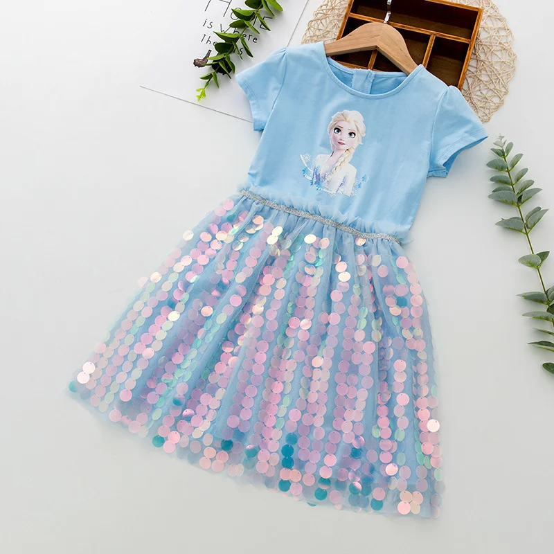 Vestido De Princesa Elsa De Frozen Para Niñas, Disfraz De Reina De La  Nieve, Fiesta De Boda, Baile Formal, 1-5 Años :443
