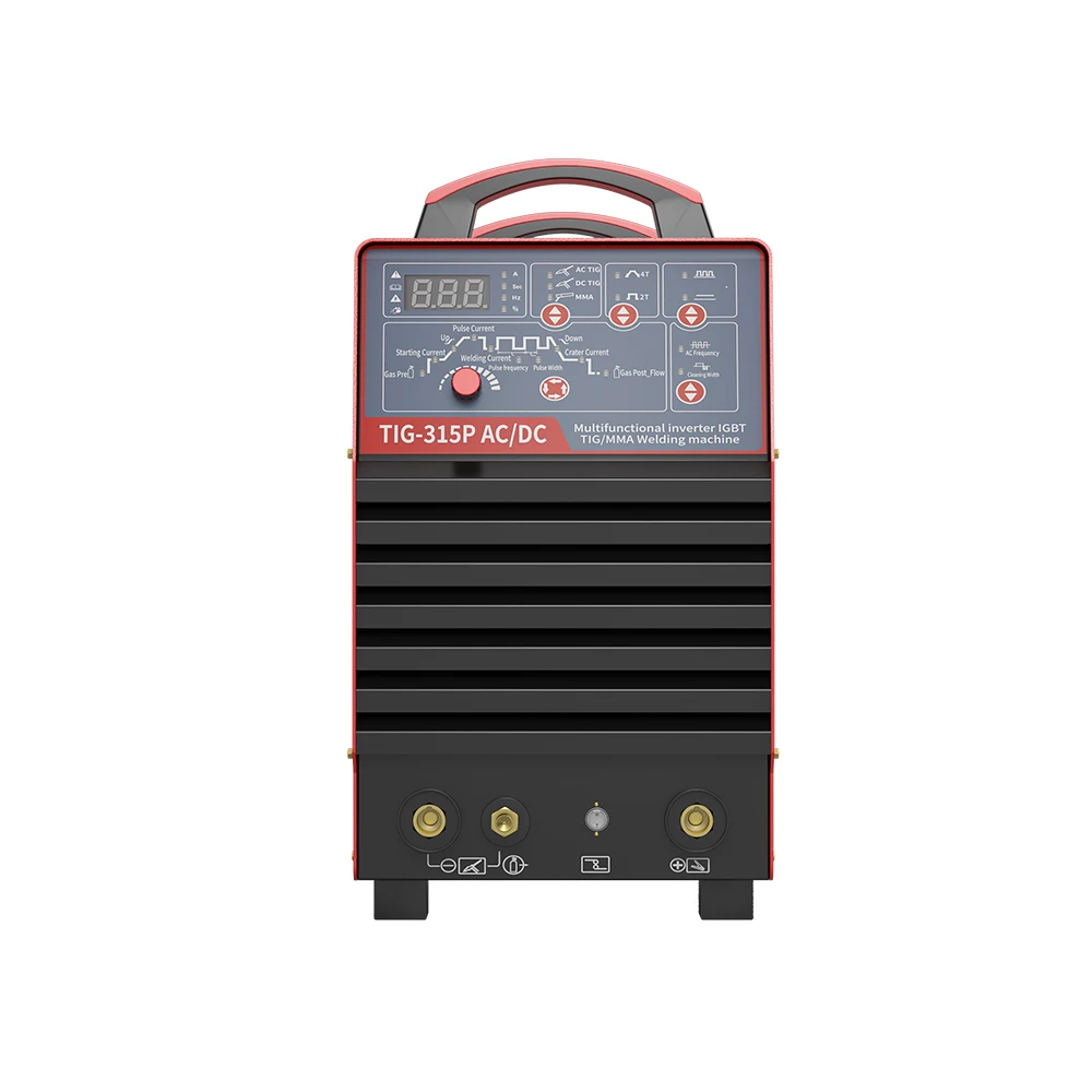 Competitive Price IGBT Inverter 315A AC DC TIG Welders Dual Voltage Pulse Spot Welding Machine for Aluminum 4
