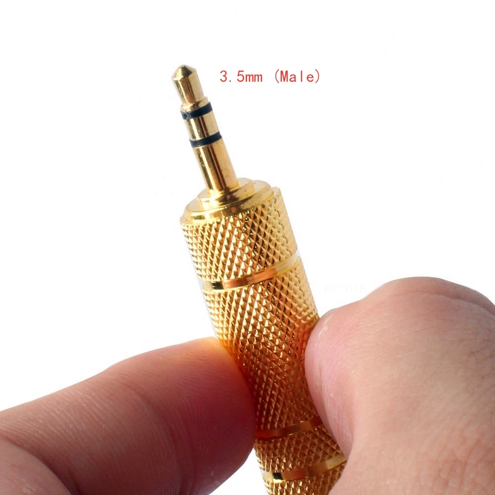 Premium Audio Cable Adapter - 3.5mm to 6.35mm Stereo AUX Converter