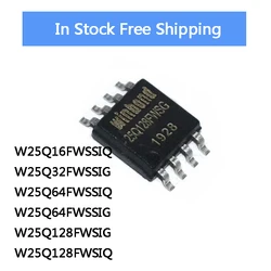 Enhanced Flash Memory Chip Set - Pack of 10, SOP - 8 Format (W25Q32FWSSIG)