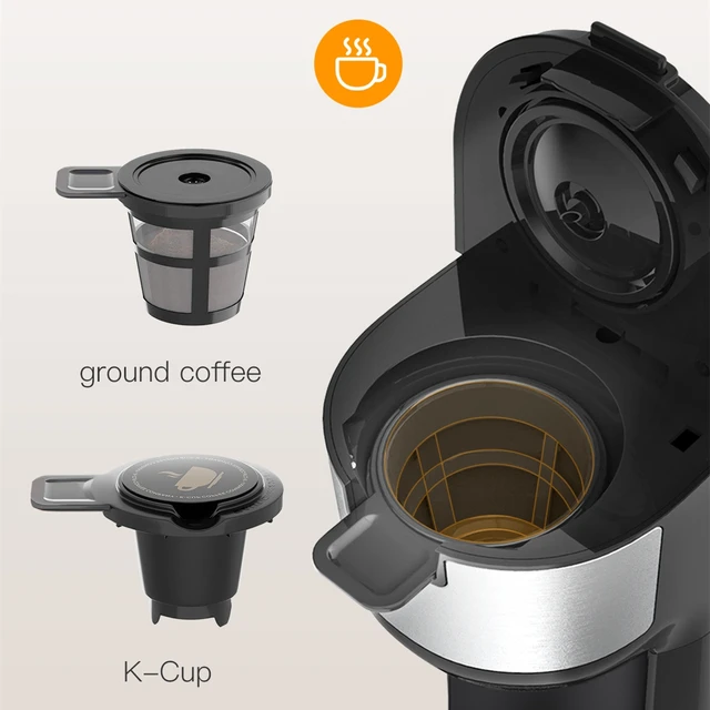 Sboly Coffee Maker fast Brewer K-Cup Pod & Ground Coffee Single Serve Self  Clean 