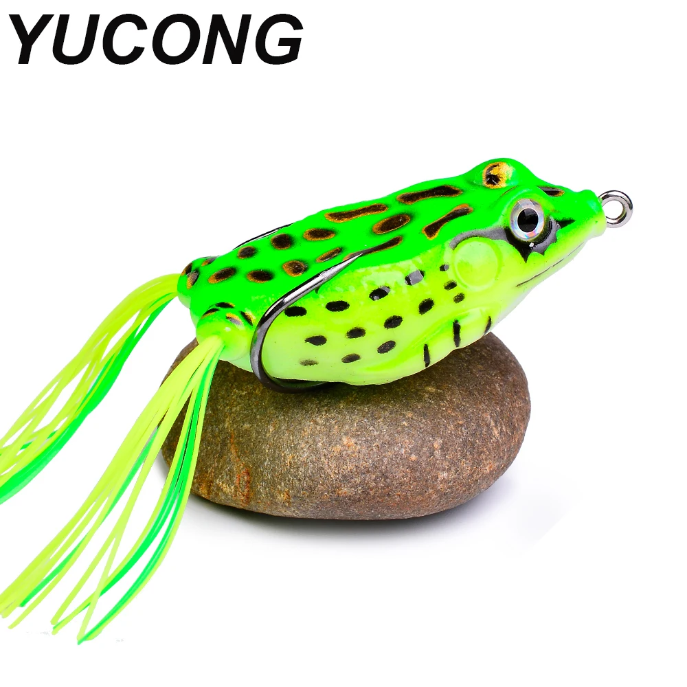 Cheap Fishing Tackle Bass Lures Soft Double Hooks Floating Swimbaits Fishing  Lures Frog Lure Thunder Frog