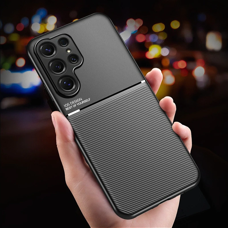 Slim Lightweight Magnetic Leather Shockproof Matte Cover Case
