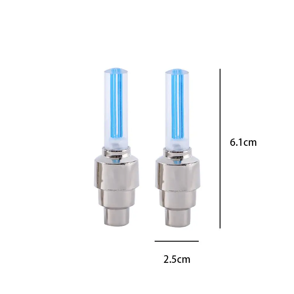 2 pcs Bicycle Rear Light Cycling Accessories Wheel Tire LED Neon Light Tire Light Wheel Tire Light Valve Tire Lamp