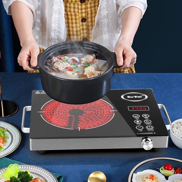 Portable Induction Cooktop, Countertop Burner Induction Hot Plate with LCD  Sensor Touch 3500 Watts, Black - AliExpress