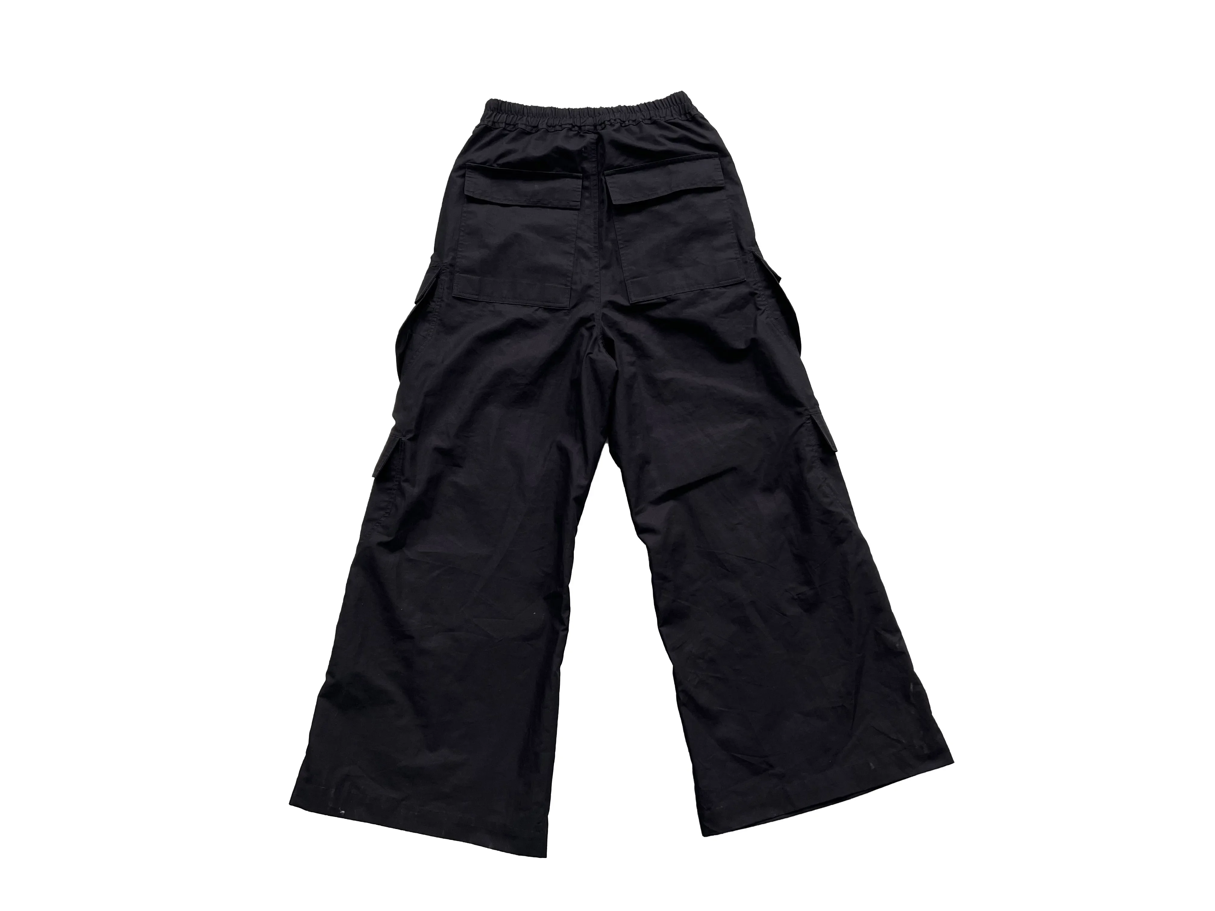 Description Picture 4 of itemBrand Rick Flared Pants Pleated Loose Solid Color Trousers Pants Straight Casual Drawstring Wide Leg Loose Pants