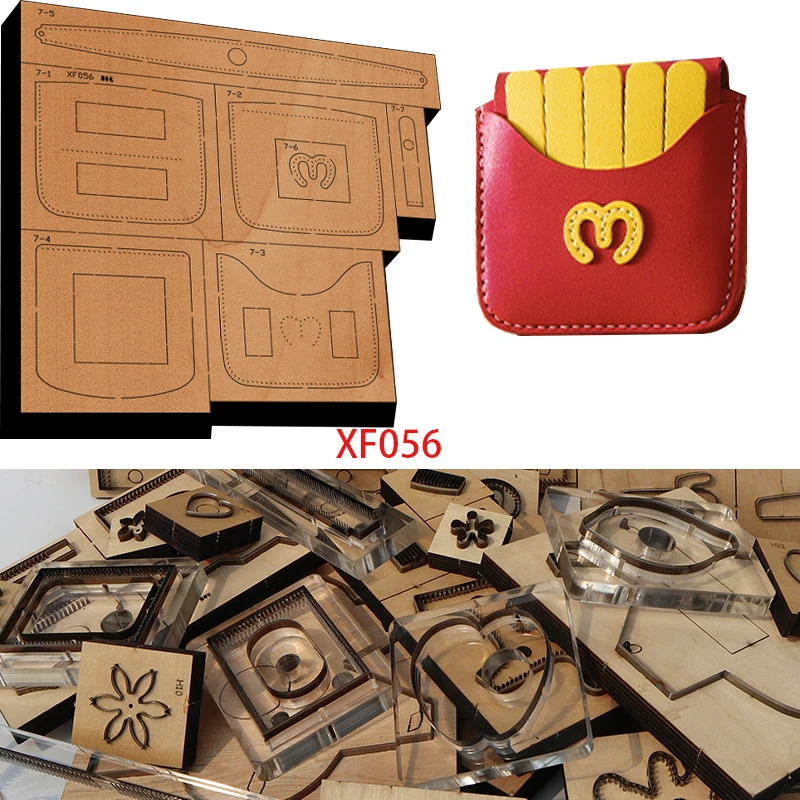 

Новый японский стальной лезвие, деревянный кошелек, кожевенное ремесло, перфоратор, ручной инструмент, нож для резки, форма, фри, маленькая Замена XF056