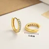 Boucles d'oreilles créoles en argent Sterling S925 et zircone pour femmes, boucles d'oreilles rondes romantiques de luxe, bijoux fins de fête, cadeaux