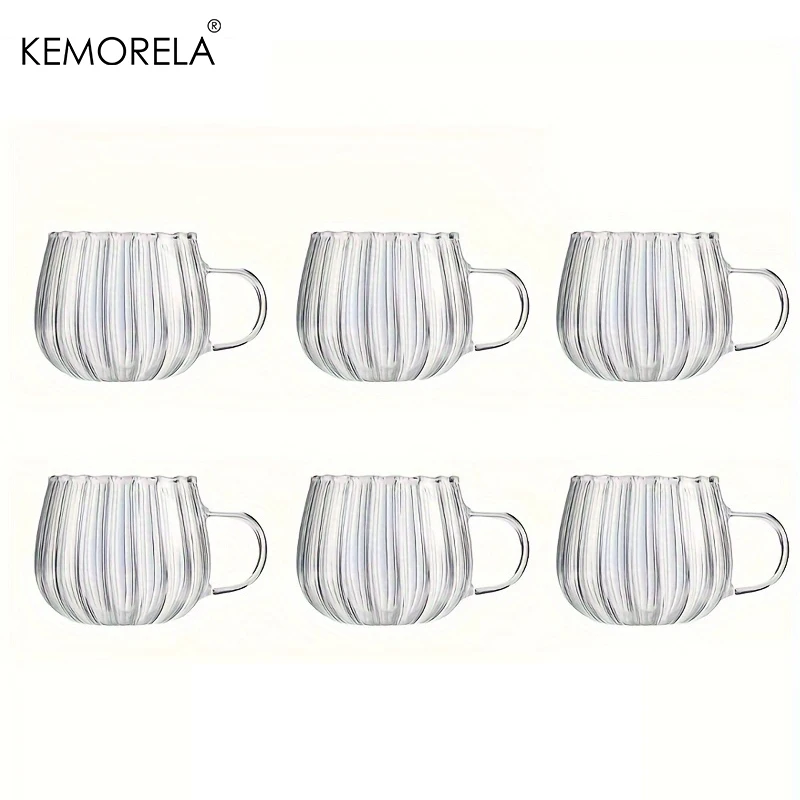 Pumpkin Shaped Glass Cups High Borosilicate Glass Water Cup 300ml