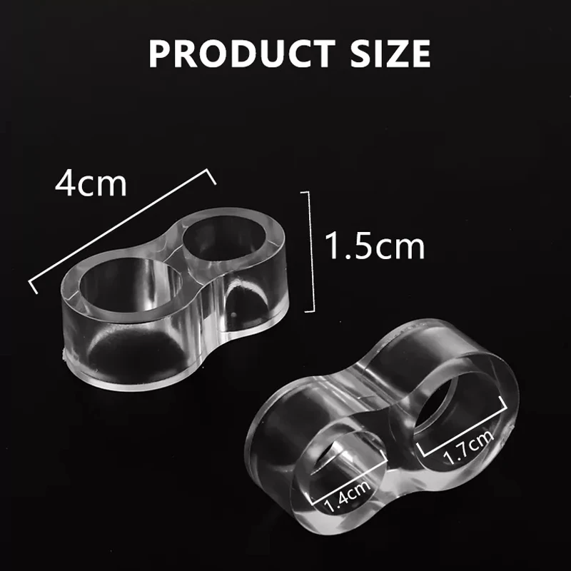 1/4pcs transparente Tür stopper stanz frei Antik ollisions ring