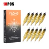 10pcs Yellow Dragonfly Tattoo Cartridge Needle 1 3 5 7 9 11 13 14 15 RL RM RS M1 For Tattoo Machine Pen Needle Accessories 6