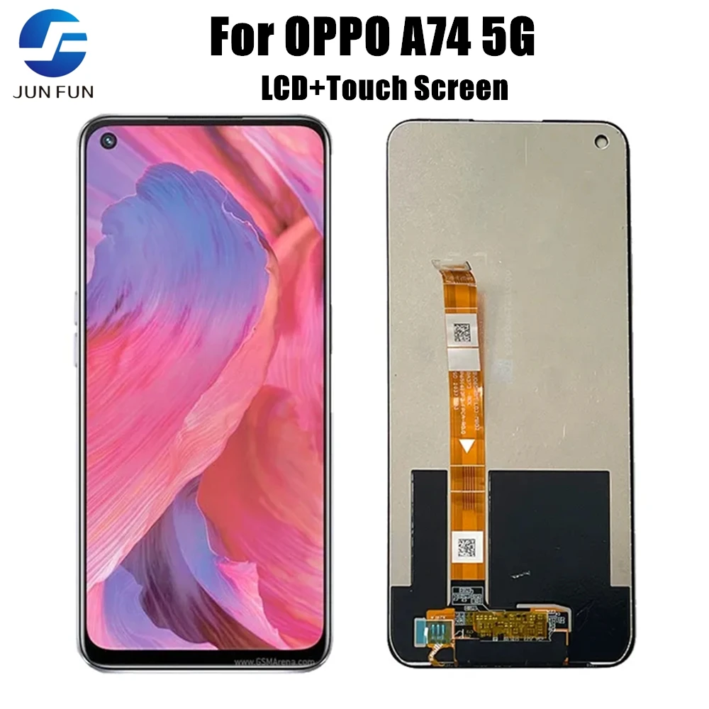 

6.5'' Original A74 5G Screen For OPPO A74 5G LCD CPH2197 CPH2263 Display Touch Screen Digitizer Assembly Replacement