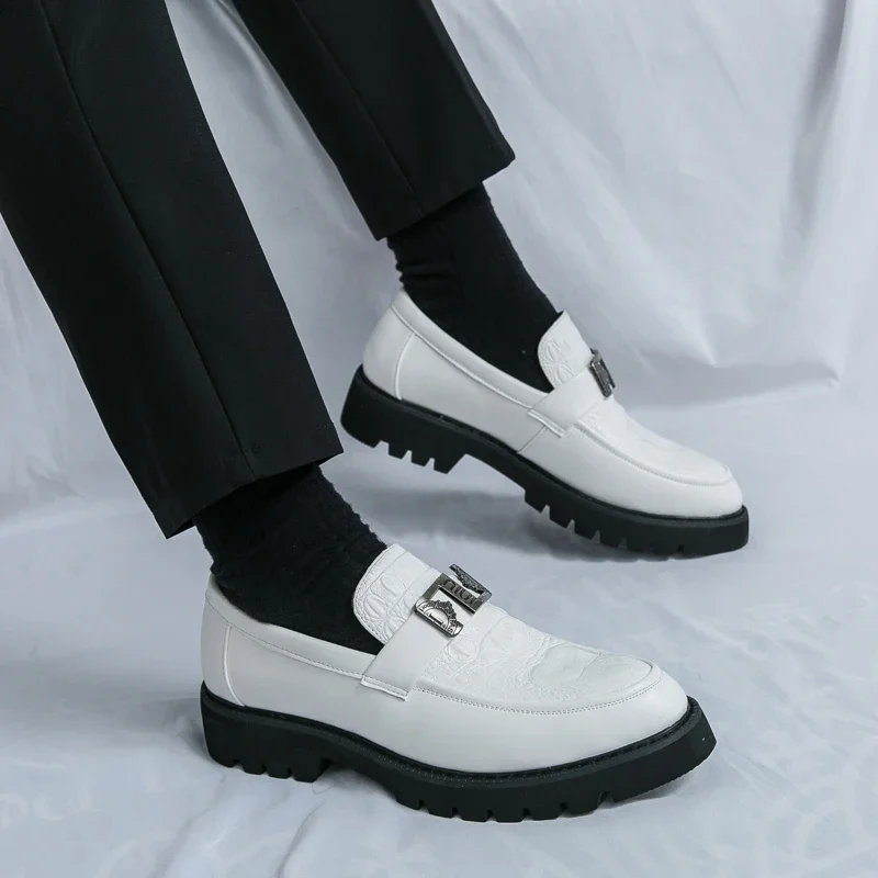 S800de37c63664f41bcc891d793ce172et Stylish VIPOL White Loafers for Men Slip-On Dress Shoes for Parties