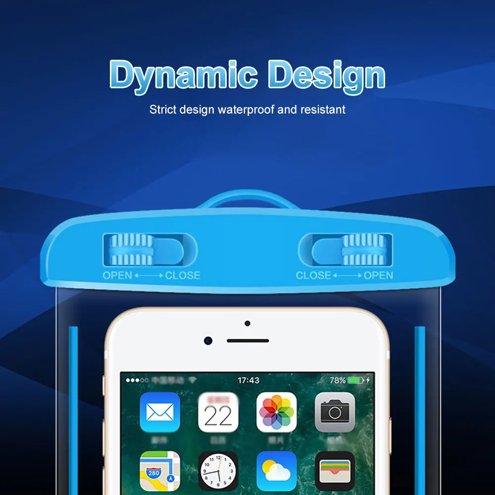Waterproof Dry Bag Universal Waterproof Phone Case Pouch Drift Diving Swimming Bag Underwater Dry Bag Case Cover For Phone Water Sports Beach