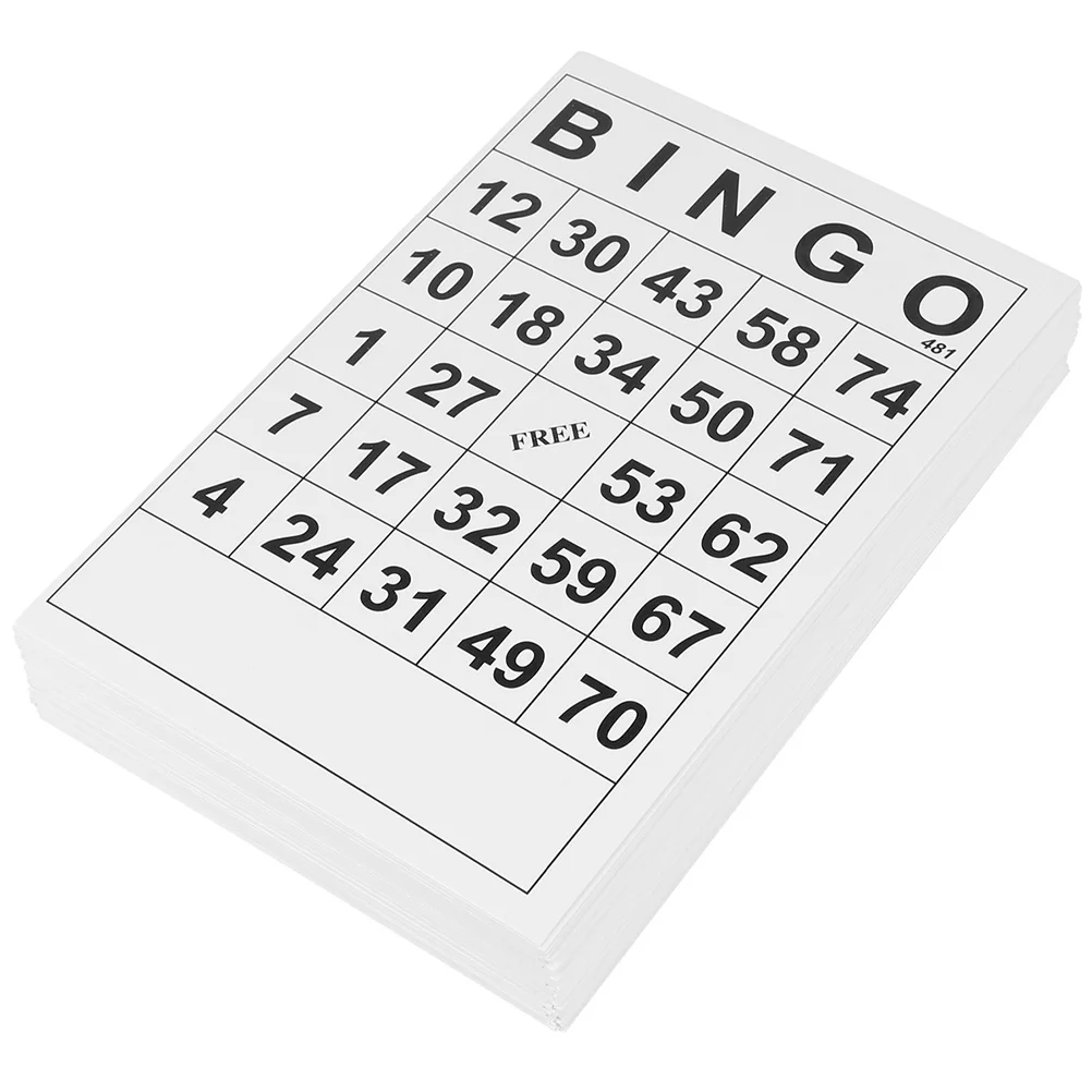 

Bingo Game Sheets Easy Read Jumbo Bingo Paper Game Cards Classic Bingo Cards Interactive Party Family Bingo Game Accessories