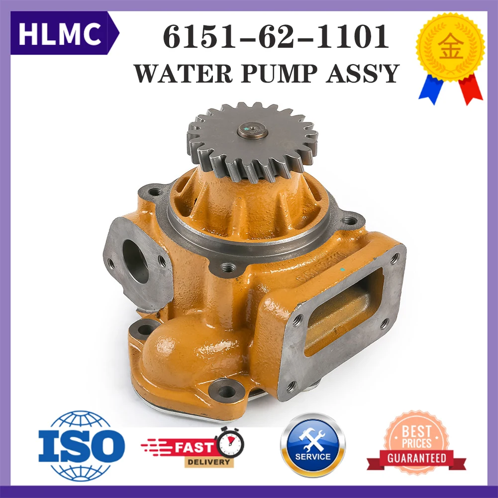 

6151-62-1101 6151-62-1102 6151-62-1110 Water Pump for Excavator PC400-6Z-PC400LC-6 PC450LC-6K-KE PC400-6 Bulldozer D53A-17