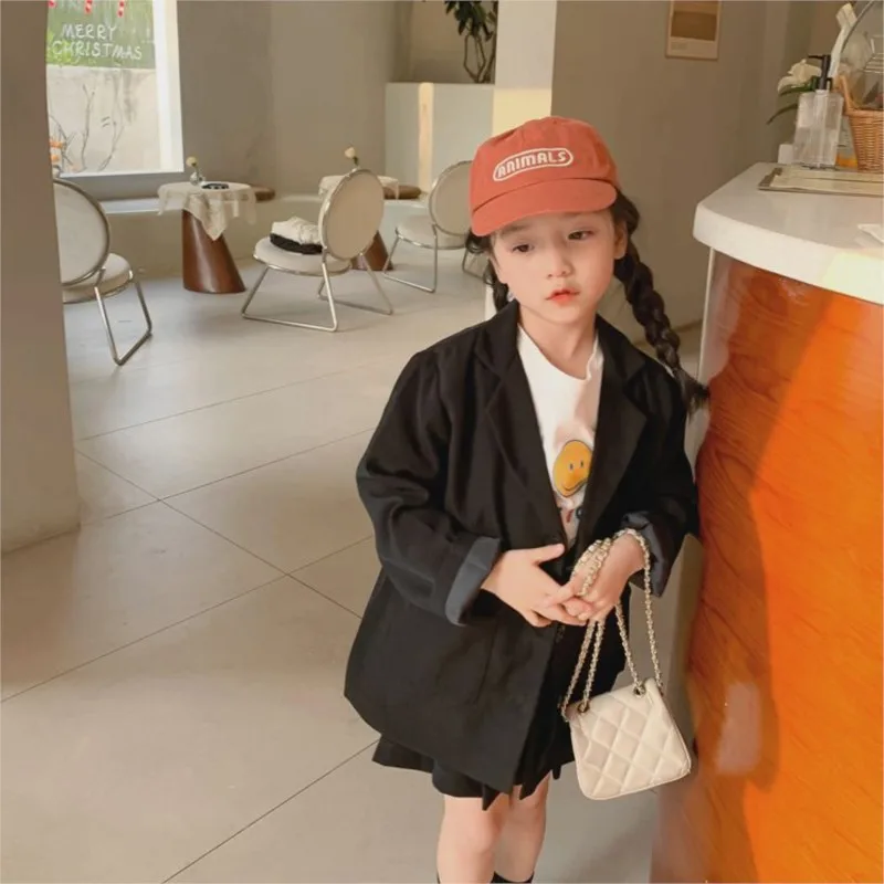 Baby Jacket Baby Coat Children Jacket Fashion Baby Girl Suit Toddle Teen Child loose Formal Spring Autumn Outwear Clothes 2-12Y
