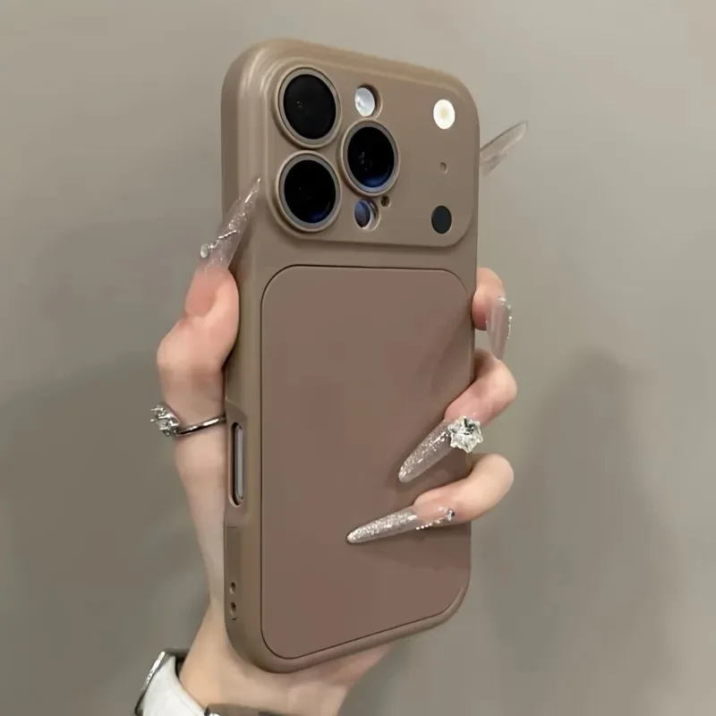 2-in-1 Shockproof Matte Case with Glass Lens Protection and Quick-Change Cover