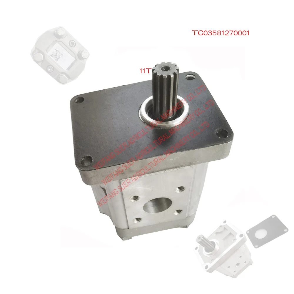 

TB604.581G.2 / TC03581270001/CBHT-F425CFJL, гидравлический Шестеренчатый насос для трактора Foton TB604 серии 654