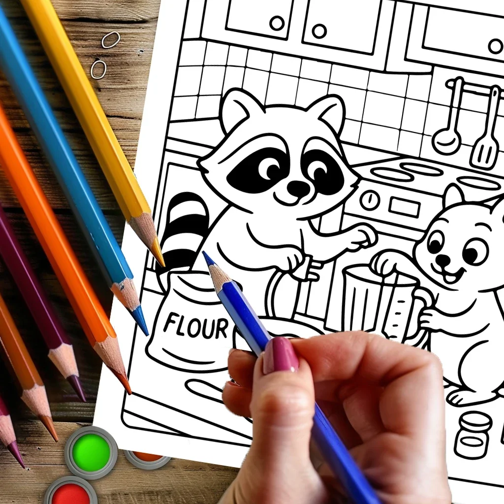 Adorable 28-Page Coloring Book for Adult Stress Relief and Relaxation
