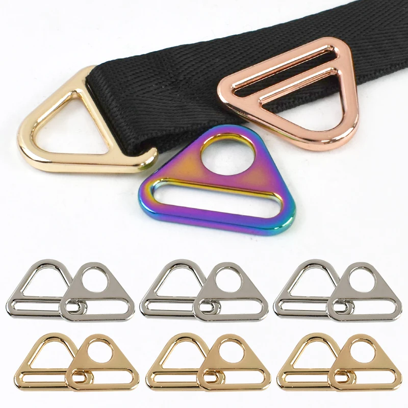 Metallic Loop Buckle 20Pcs Sewing Metal Loop Hook 25-50mm Bag Belt Ring Buckle Backpack Coat ...