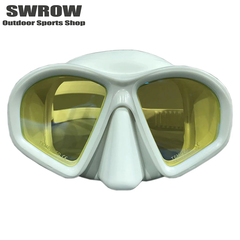 

Professional Anti-fog HD Large Frame Fashion Free Diving Mask Snorkeling Wquipment Full Face Large Frame Scuba Diving Goggles