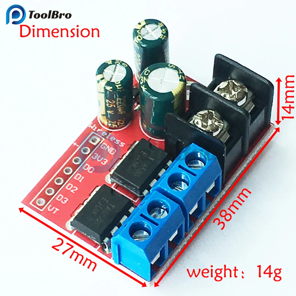 5A Dual Motor Driver Module DC 3-14V PWM Motor Speed Controller Reverse High Low Level Control Dimmer for Relay LED Strip Light