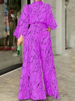 TRAF Autumn Fashion Back Zipper Jumpsuit Women's Casual Long Sleeve Tie Knot Strap Jumpsuits Loose Wide Leg Pants Streetwear - Image 4