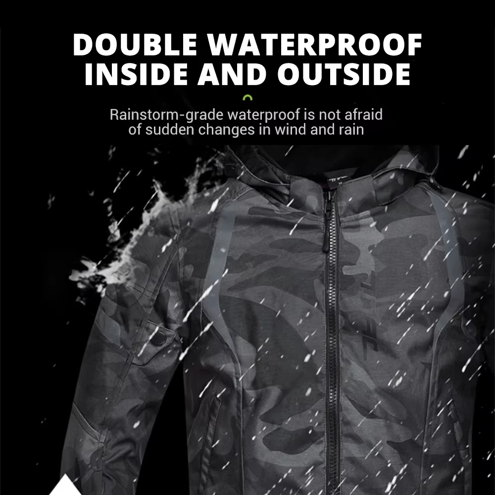 오토바이 남성용 방수 재킷, 추락 방지 오토바이 의류, 추운 오토바이 여단, 사계절 라이딩 의류