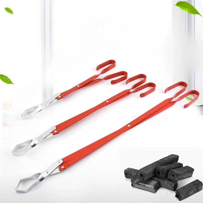 Aluminum Barbecue Carbon Clip Household Long Handled Charcoal Clip Kitchen Multifunctional Food Bread Clips Practical New
