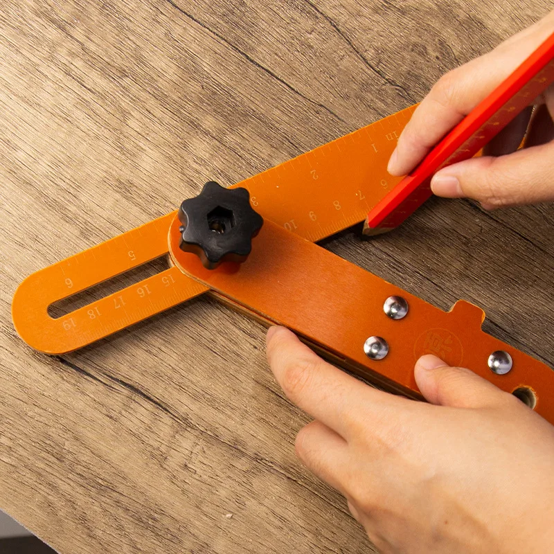 

Деревянная угловая линейка Т-образный Плотницкий инструмент для рисования линий передвижной Высокоточный Многофункциональный писсуар утолщенная двойная шкала